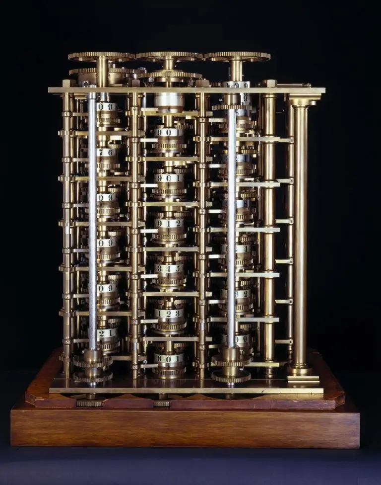 Picxture of Babbage's Difference engine no 1 built in 1832